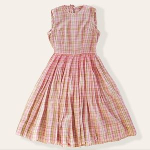 Vintage 1950's Pleated Dress